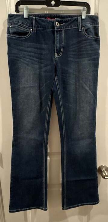 Wrangler Denim - Wrangler Women's Dark Wash Bootcut Embellished Pocket Jeans